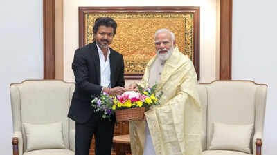 Tamil Nadu CM Vijay meets PM Modi; expected to visit Amit Shah and Nirmala Sitharaman next