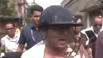 Watch: Abhishek Banerjee beaten, stones and eggs hurled during visit to Bengal's Sonarpur; TMC MP blames BJP
