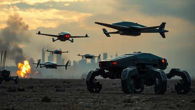 Representative image (AI-generated) Are human soldiers being replaced? How Ukraine's 'silent death' robots are fighting Russia