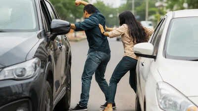 Image Used For Representational Image (AI) Bengaluru road rage: IAF officer, wife allege assault by auto driver and group near Jalahalli Cross