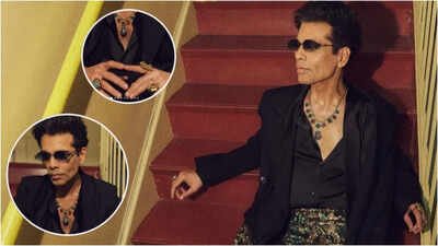 Karan Johar's Met Gala 2026 afterparty outfit: Jewellery takes centre stage in all-black Dries van Noten look