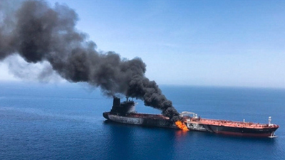 Indian sailor killed after dhow catches fire near Strait of Hormuz; 17 rescued