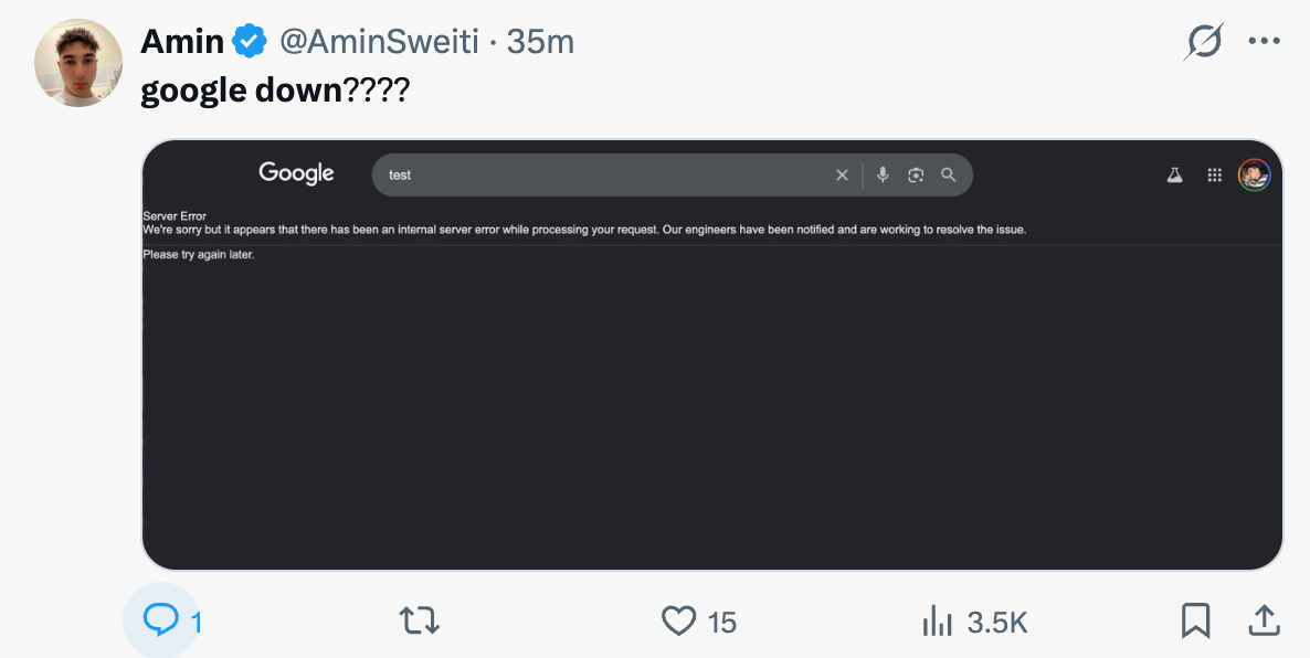 Google down