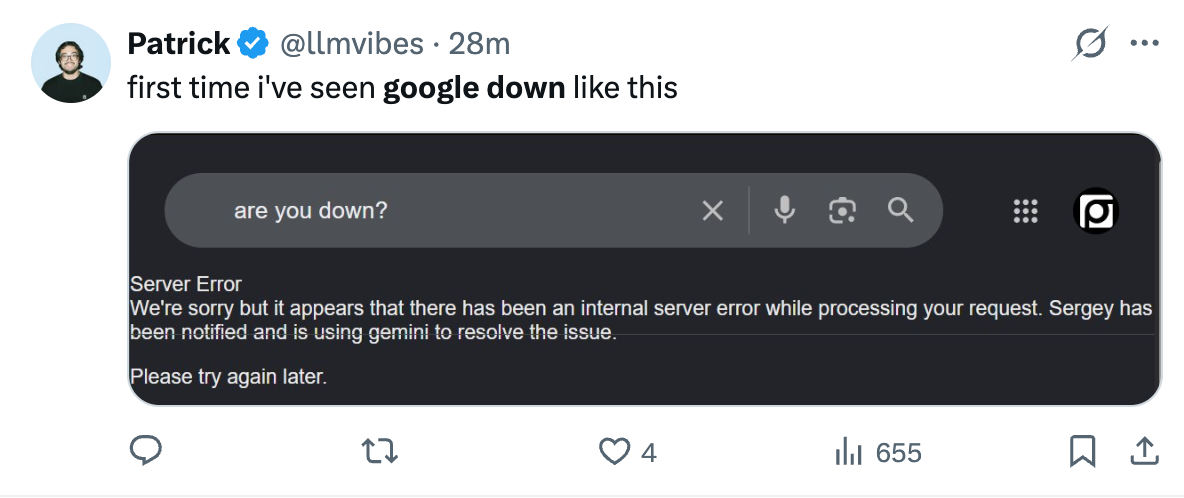 Google down