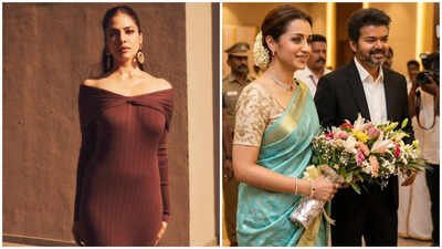 Malavika Mohanan reacts after being asked uncomfortable question about Vijay and Trisha Krishnan: ‘What all questions are you asking me?’