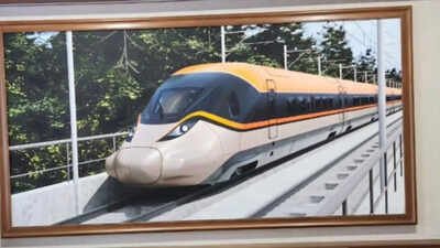 This is how India's first bullet train would look (Courtesy: Indian Railways via ANI) First look: Indian Railways reveals proposed bullet train design