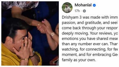Mohanlal gets emotional after 'Drishyam 3' FDFS: Superstar says, 'It was made with immense love, passion, and gratitude'