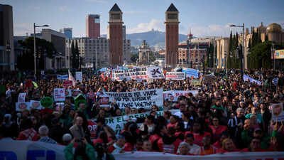 File Photo Spain’s housing crisis: Thousands hit Madrid streets to protest rising rents and home prices