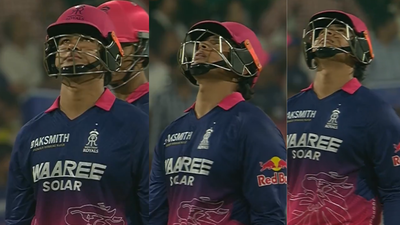 Tears in Vaibhav Sooryavanshi’s eyes after nearly missing fastest IPL century - Watch