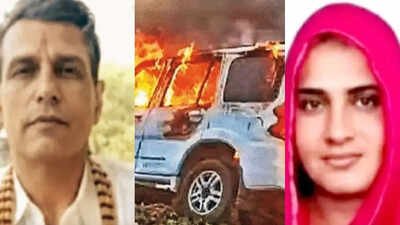 A charred SUV with three bodies inside and a fourth one found in a nearby field along a road in Ajmer district’s Arai area early Thursday led police to uncover suspected murders rather than a road accident. Burnt Scorpio, diesel traces, chilling plot: Ex-Congress sarpanch family’s quadruple 'murder' jolts Rajasthan