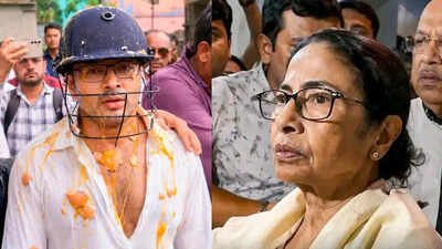 Trinamool MP Abhishek Banerjee, on his first public foray outside Kalighat after the party’s ouster from office, was on Saturday Eggs, stones, chappals: Abhishek Banerjee discharged from ITU due to threat from police, alleges Mamata; how events unfolded through the day