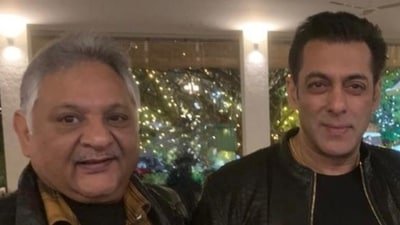 Salman Khan with his friend Sushil Kumar.