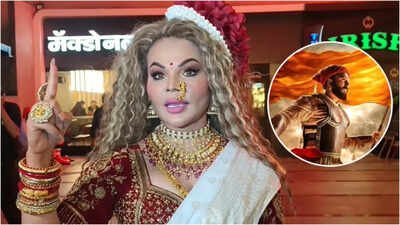 'Raja Shivaji': Rakhi Sawant dons white saree as she arrives for the premiere of Riteish Deshmukh starrer; says, 'Respect dena jaruri hai'