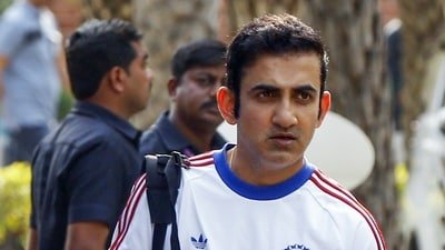India head coach Gautam Gambhir is on the move. (Hanif Sindhi )