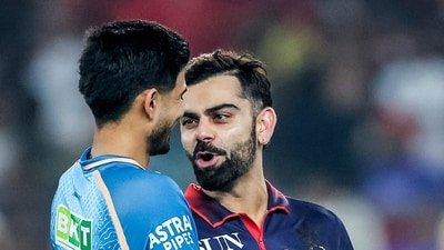 Virat Kohli and Shubman Gill met after the match. (ANI Pic Service)