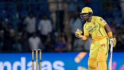 Kartik Sharma played a resilient knock with Sanju Samson against the Delhi Capitals. (Rahul Singh)