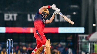 Royal Challengers Bengaluru's Jacob Bethell plays a shot (ANI Picture Service)