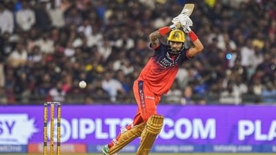 Krunal Pandya plays a shot during the IPL 2026 match between MI and RCB. (ANI Pic Service)