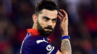 Virat Kohli after his century against the Kolkata Knight Riders. (ANI Pic Service)