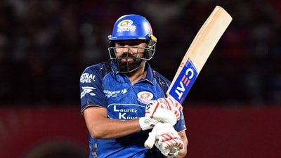 Rohit Sharma didn't have the best day with the bat in hand against PBKS in the MI win. (ANI Pic Service)