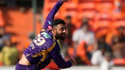 Varun Chakaravarthy's usage by KKR despite injury has not gone down well with the BCCI. (AP)