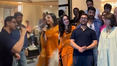 Aamir Khan jams with Kapil Sharma and Sadia Khateeb at Daadi Ki Shaadi special screening.