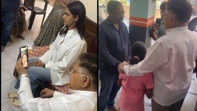 Allu Sneha Reddy and Allu Aravind visited the Pushpa 2 stampede victim's home.