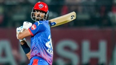 Delhi Capitals' captain Axar Patel scored 56 off just 30 balls vs PBKS. (PTI)
