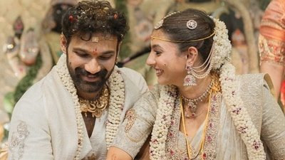 Bellamkonda Sai Sreenivas and Kavya Reddy married on April 29 in Tirumala.