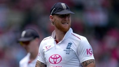 Ben Stokes struck in his second over. (REUTERS)
