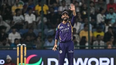 KKR defeated the Delhi Capitals by eight wickets. (AFP)
