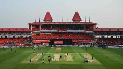 Dharamshala weather threat looms large as PBKS vs MI faces rain uncertainty in IPL 2026. (AFP) Dharamshala weather threat looms large as PBKS vs MI faces rain uncertainty in IPL 2026. (AFP)