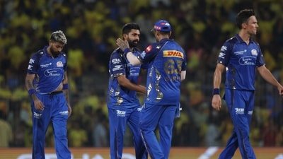 Mumbai Indians' Hardik Pandya looks dejected after the match against CSK. (REUTERS)