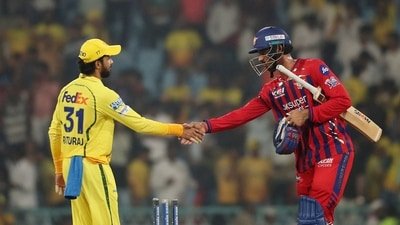 Ruturaj Gaikwad's CSK saw their playoff run compromised by a disappointing loss at the hands of LSG. (REUTERS)