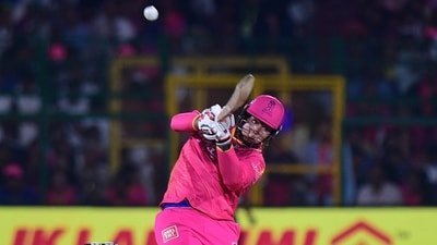 Vaibhav Sooryavanshi's innings against GT was bright but brief, but did include a statement pair of sixes against Kagiso Rabada in the powerplay. (REUTERS)