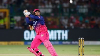 Rajasthan Royals' Vaibhav Sooryavanshi in action (REUTERS)