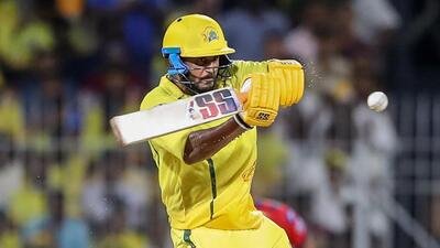 Chennai Super Kings' Urvil Patel plays a shot during the IPL match against Lucknow Super Giants in Chennai on Sunday. (ANI)
