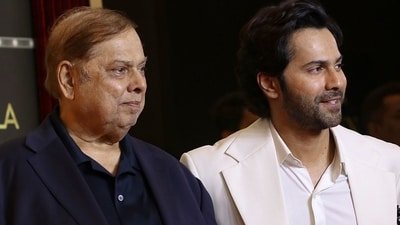 David Dhawan spoke about Varun Dhawan's first flop. (PTI Photo) (PTI)