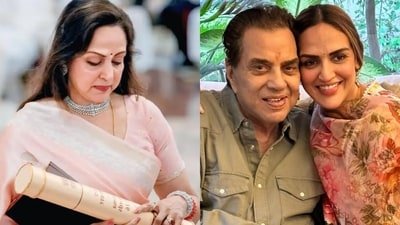 Esha Deol pens emotional note as Hema Malini accepts Dharmendra's Padma Vibhushan on his behalf. Esha Deol pens emotional note as Hema Malini accepts Dharmendra's Padma Vibhushan on his behalf.