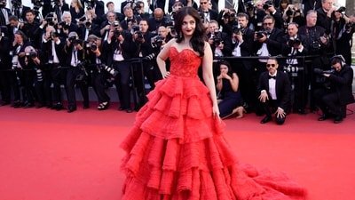 Aishwarya Rai, a regular at the Cannes Film Festival for two decades, will return this year too. (Photo by Alberto PIZZOLI / AFP) (AFP)
