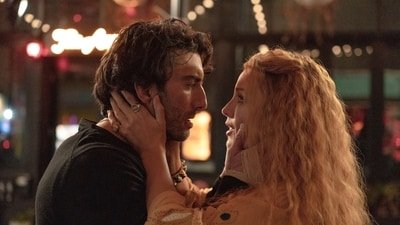 Justin Baldoni, left, and Blake Lively in a scene from It Ends With Us. (Nicole Rivelli/Sony Pictures via AP) (AP)
