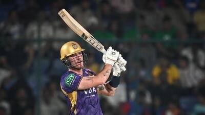 Finn Allen of Kolkata Knight Riders. (Sanchit Khanna/HT)