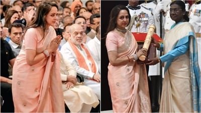 Hema Malini on receiving Padma Vibhushan for Dharmendra. (Instagram/@pallav_paliwal)