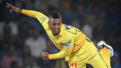Akeal Hosein has been a key part of CSK's bowling plans. (Hindustan Times)