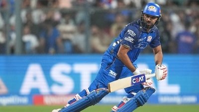 Rohit Sharma played a match-winning for the Mumbai Indians against the Lucknow Super Giants. (AP)