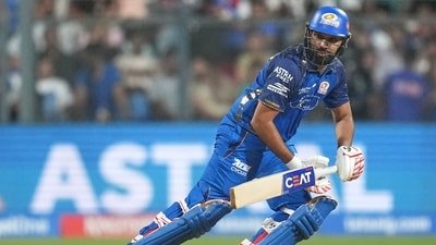 Rohit Sharma played a knock of 84 runs off 44 balls to setup Mumbai Indians' win (AP)