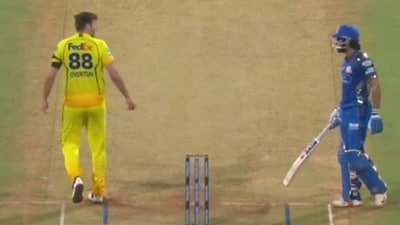 Jamier Overton and Tilak Varma had heated altercation earlier this season. (X Image)