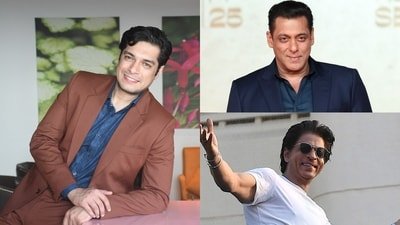 Junaid Khan recalls conversations with Shah Rukh Khan and Salman Khan.