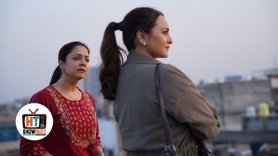 Jyotika and Sonakshi Sinha in a still from System.