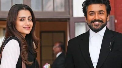 Trisha Krishnan and Suriya star in RJ Balaji's Karuppu.